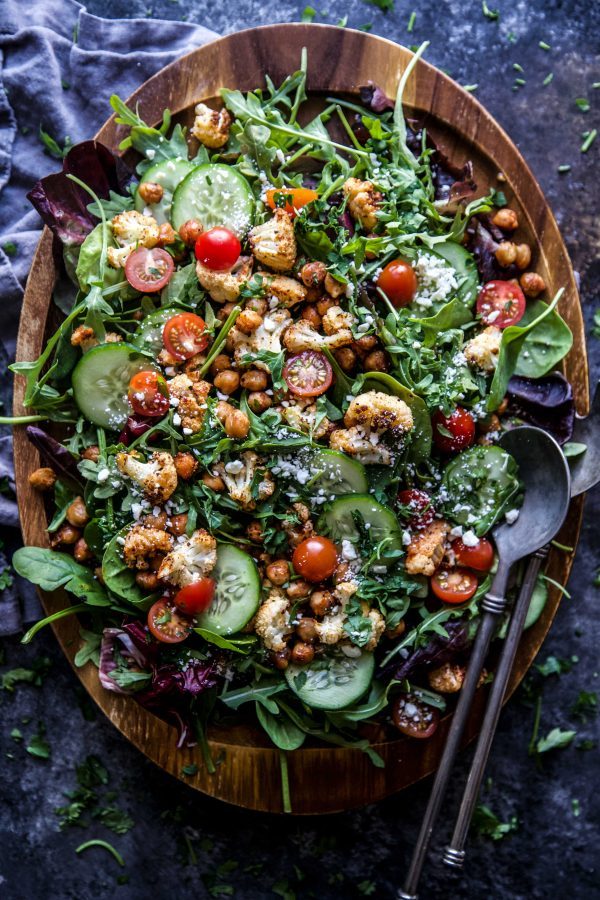 Smoky Cauliflower Chickpea Salad