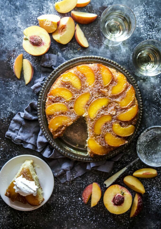 Peach Upside-Down Cake.