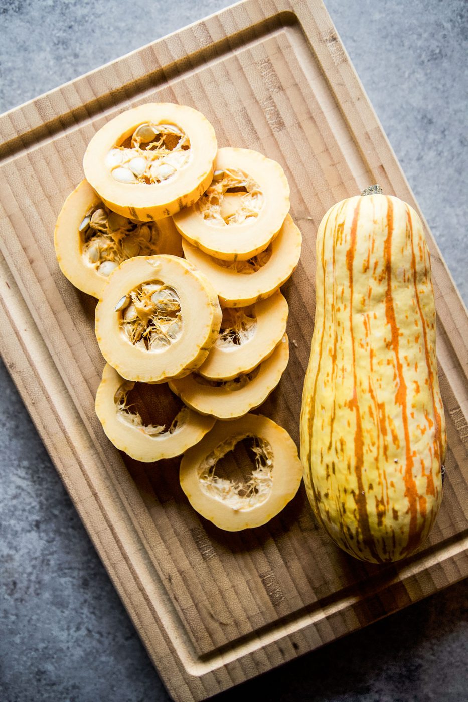sliced delicata squash