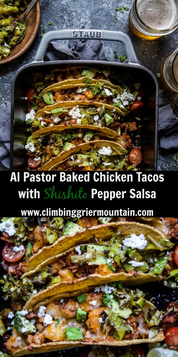 Al Pastor Baked Chicken Tacos