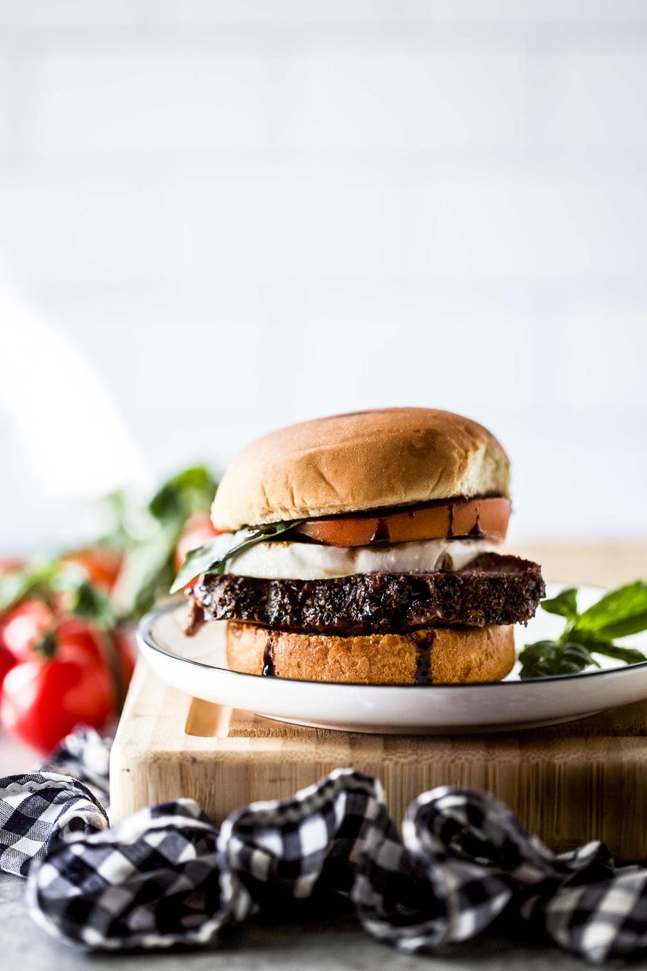 American Lamb Sirloin Chop Caprese Sliders