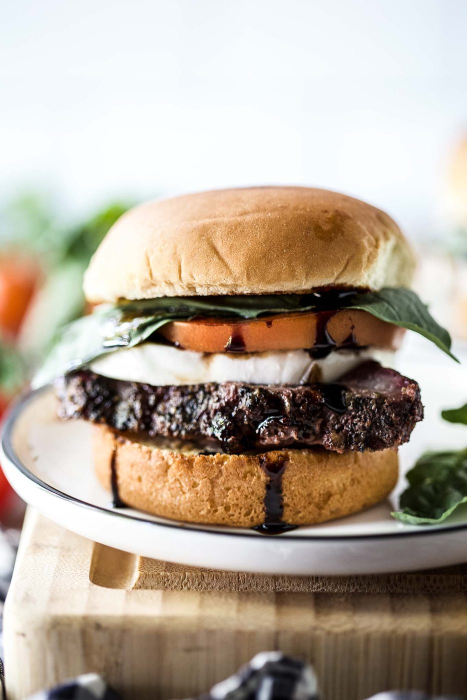 American Lamb Sirloin Chop Caprese Sliders