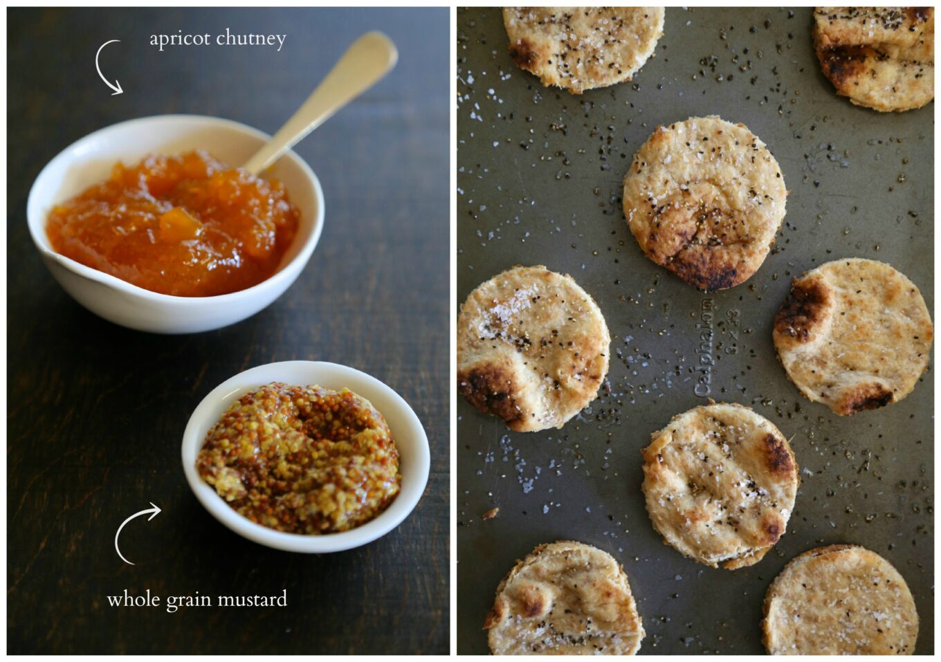 apricot chutney whole grain mustard