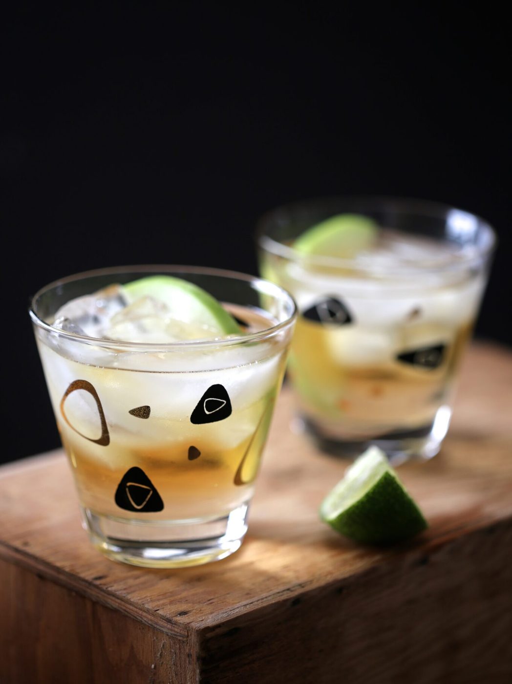 Apple ginger rum shandy