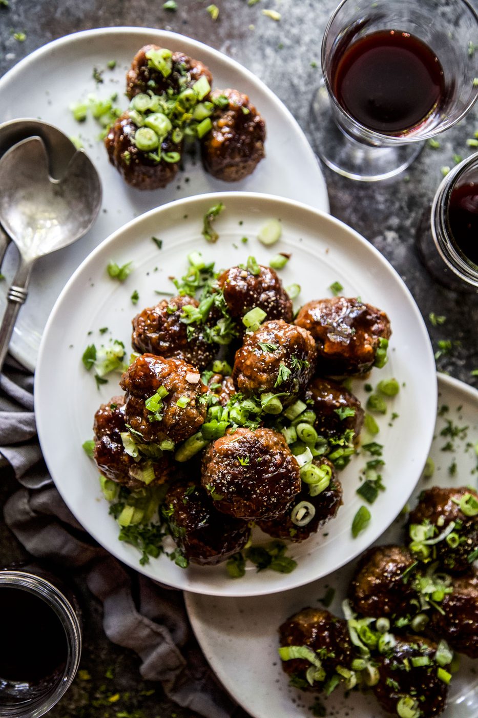 Apple Glazed Beef Meatballs