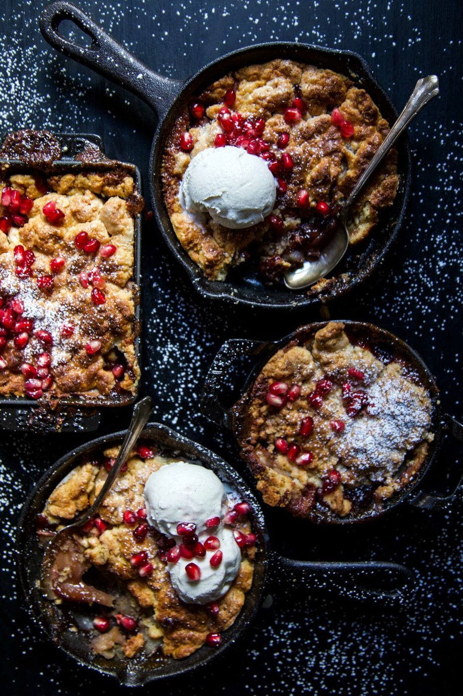 Apple, Pomegranate, & Ginger Cobbler