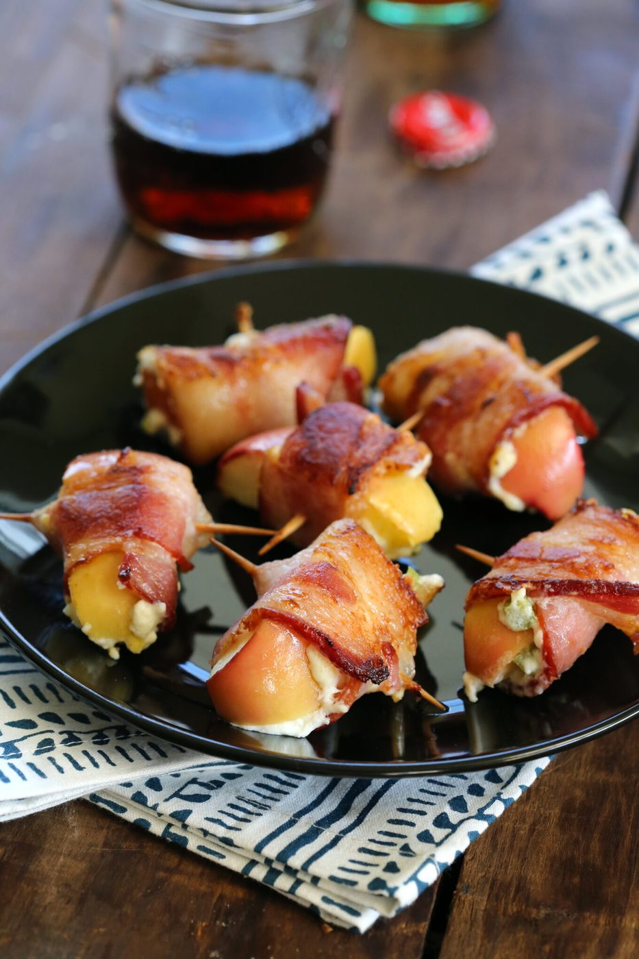 Apples on a horseback, finished with jalapeno cream cheese, + some fun news
