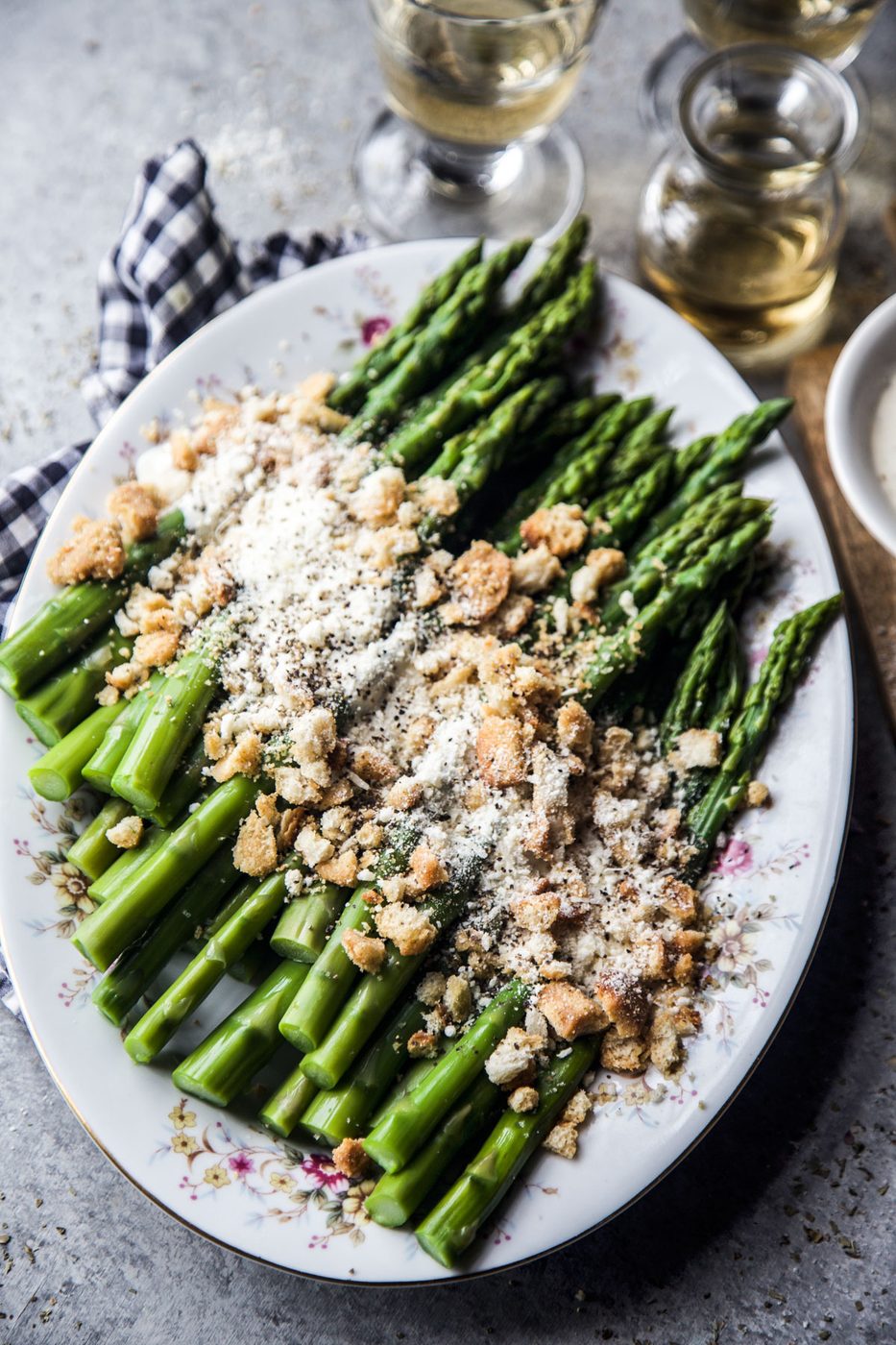Simple Asparagus Caesar Salad