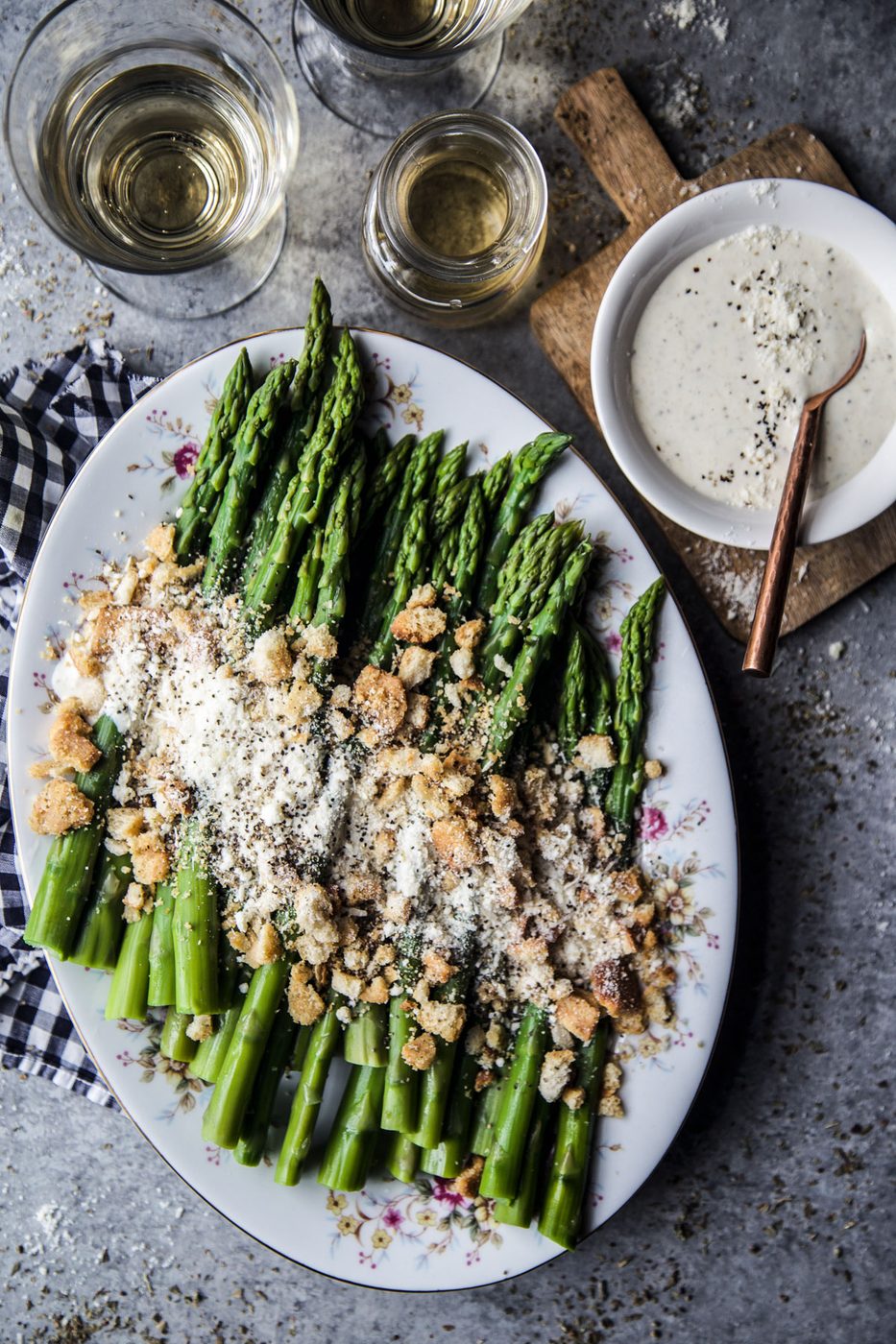 Asparagus Caesar Salad, simple