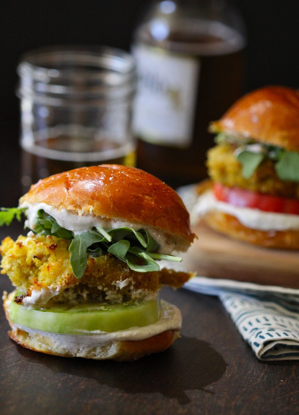 baked curry chicken sliders with spiced greek yogurt www.climbinggriermountain.com