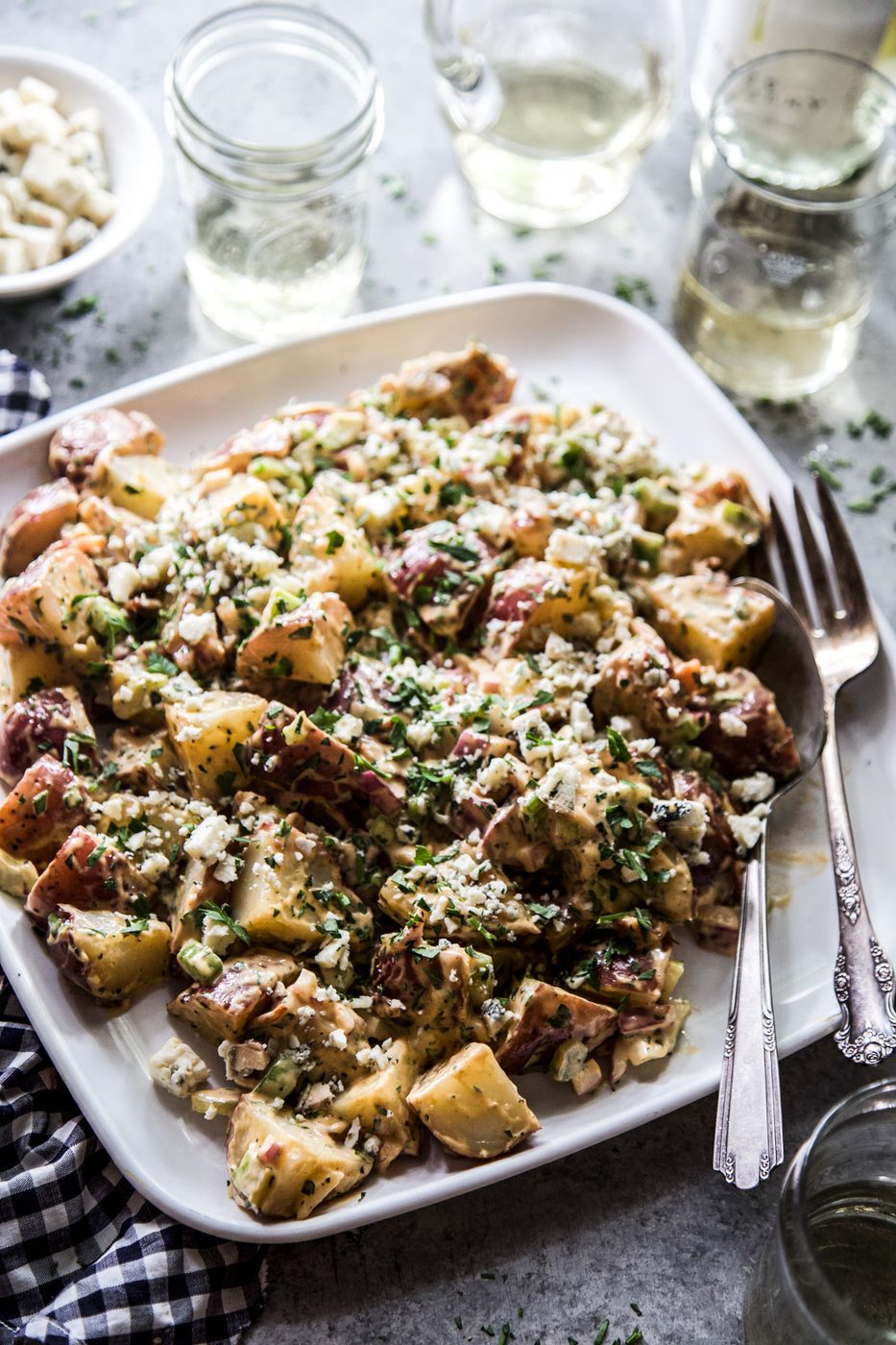 Barbecue, Bacon, & Blue Cheese Potato Salad