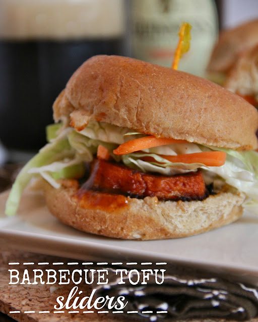Barbecue tofu sliders
