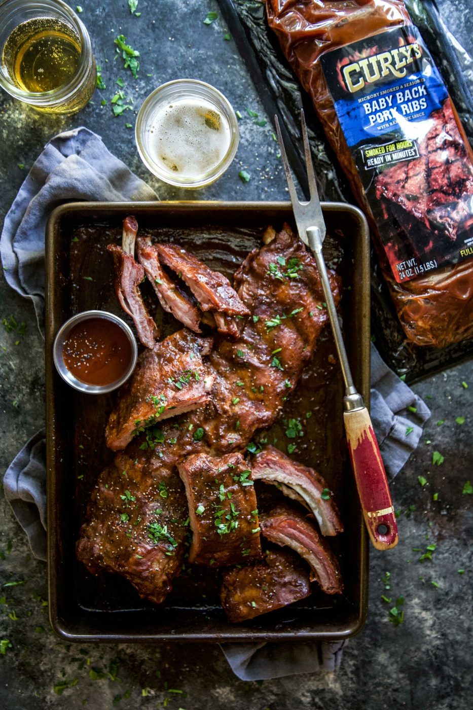 BBQ Apple Butter Baked Ribs
