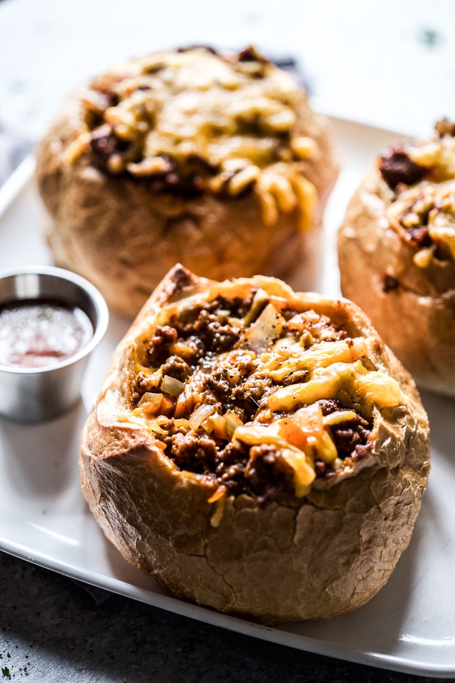 bbq sloppy joe bread bowls