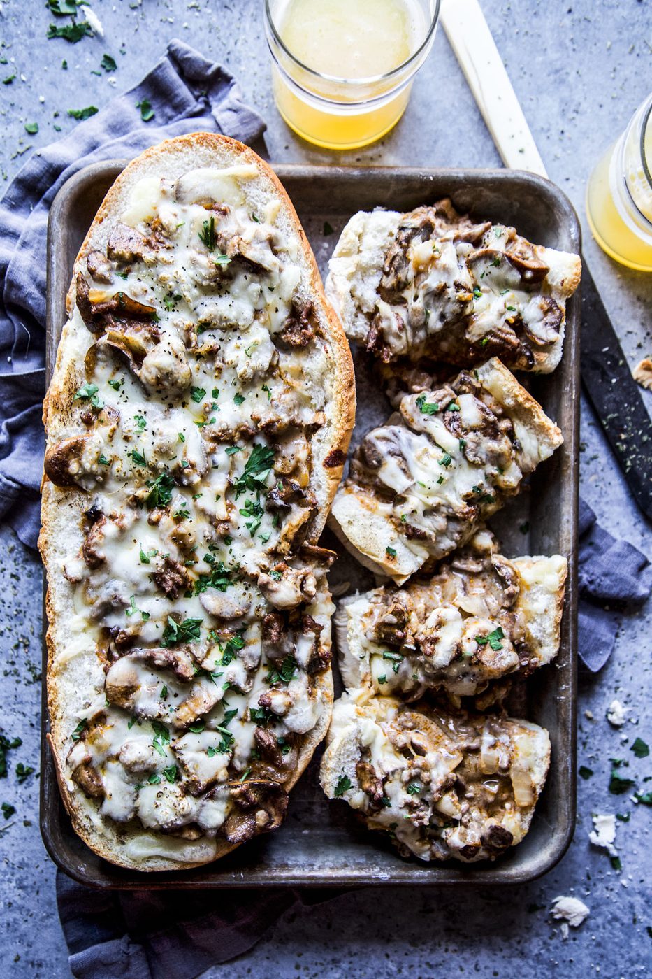 Beef Stroganoff French Bread Toasts