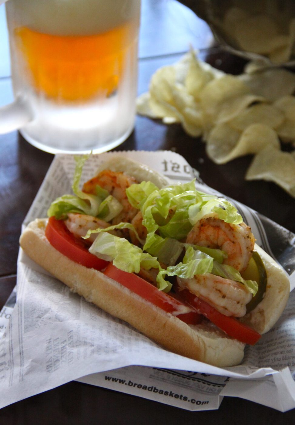 Beer week: pale ale shrimp po’ boy