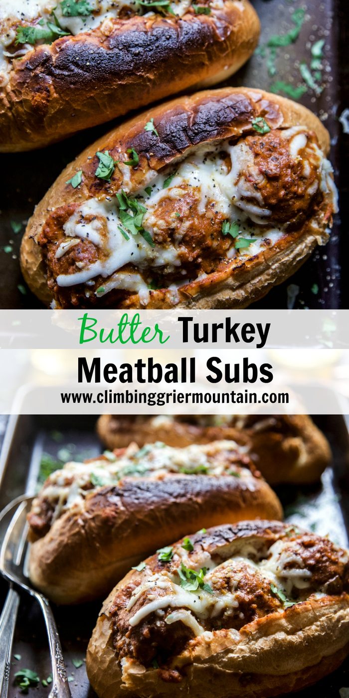 Butter Turkey Meatball Subs