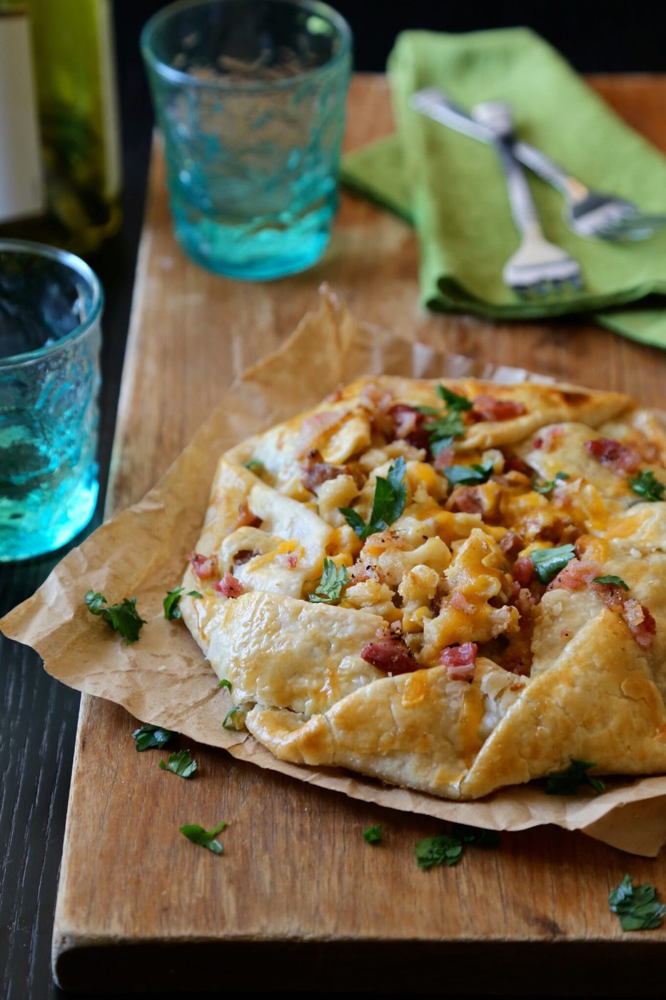 cajun mac and cheese rustic tart www.climbinggriermountain.com