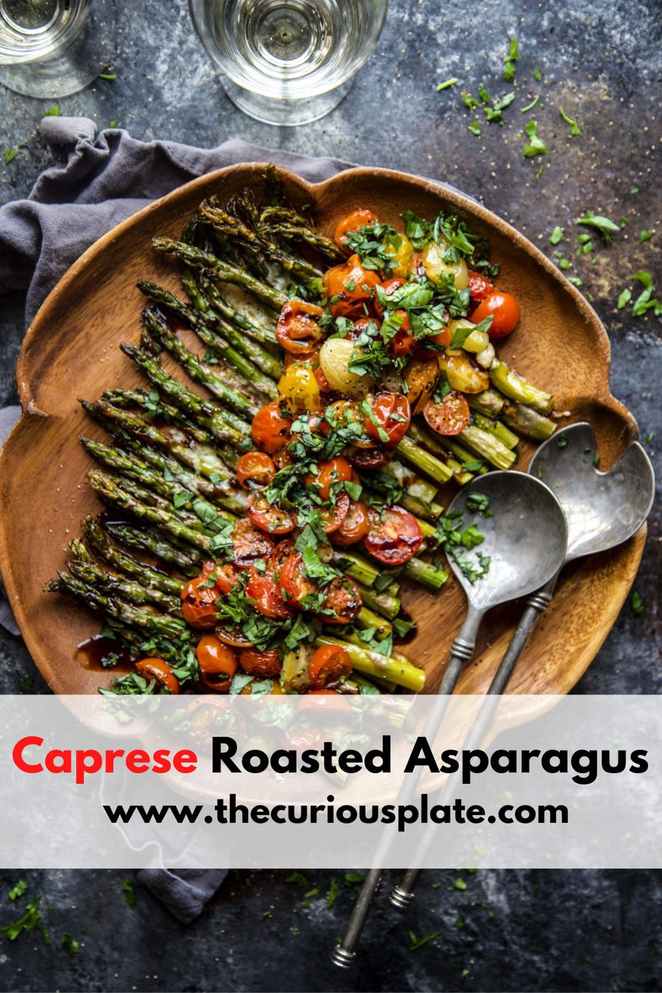 caprese roasted asparagus