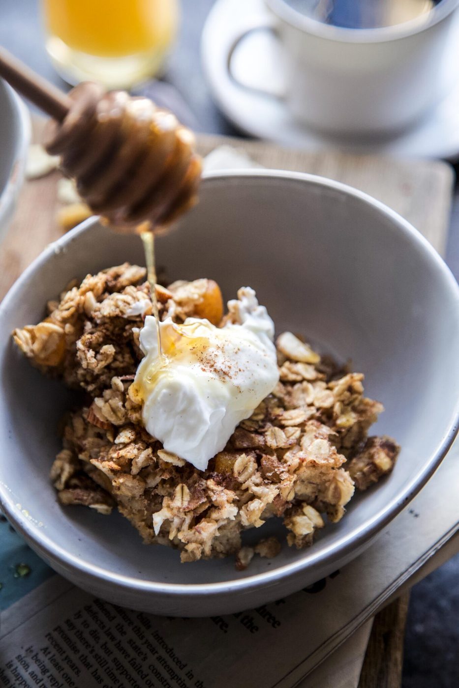 Cardamom and Vanilla Baked Oatmeal
