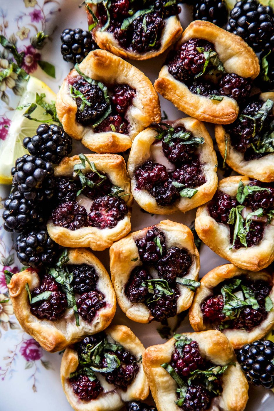 Cardamom Blackberry Brie Bites