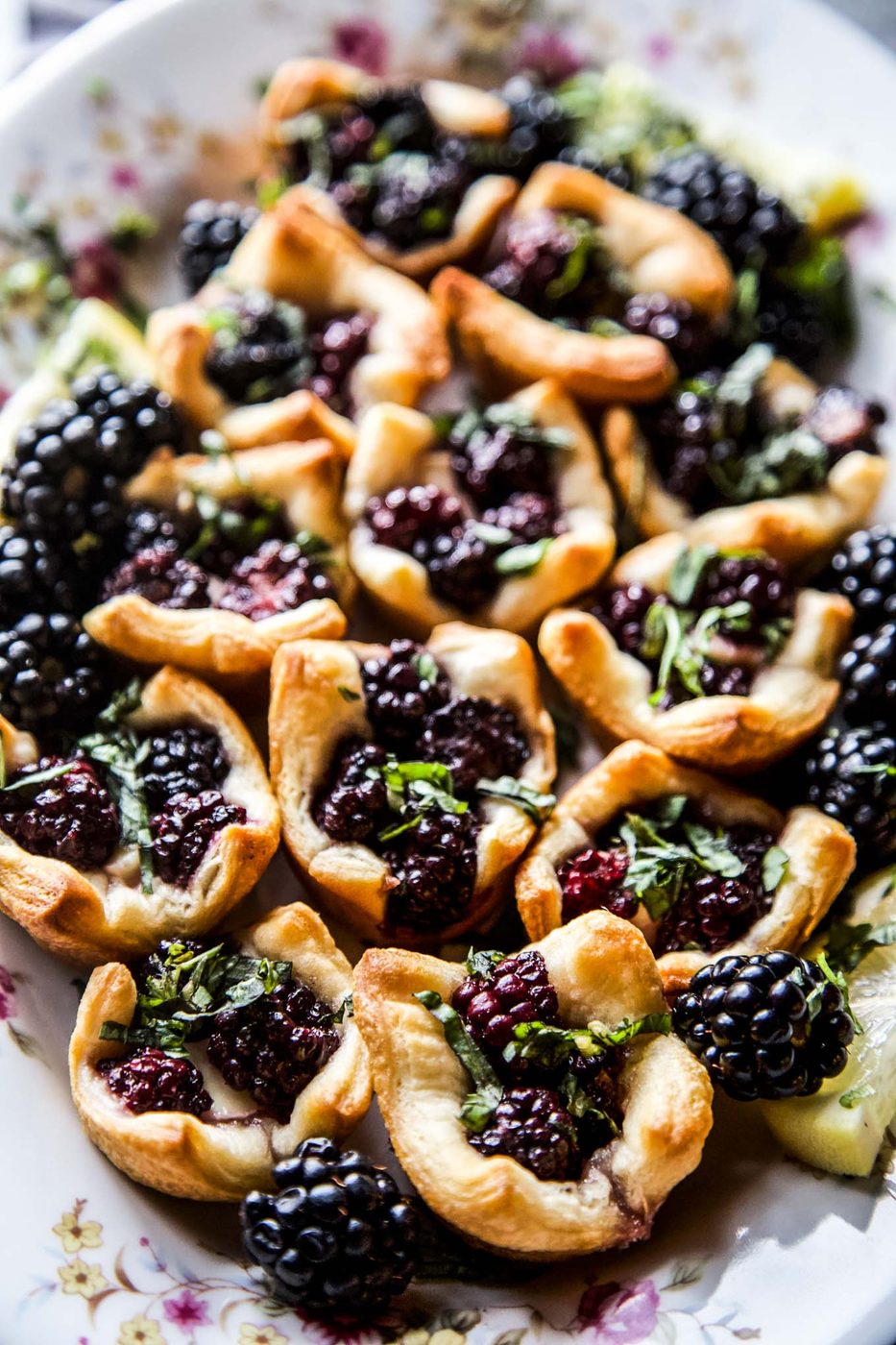 Cardamom Blackberry Brie Bites
