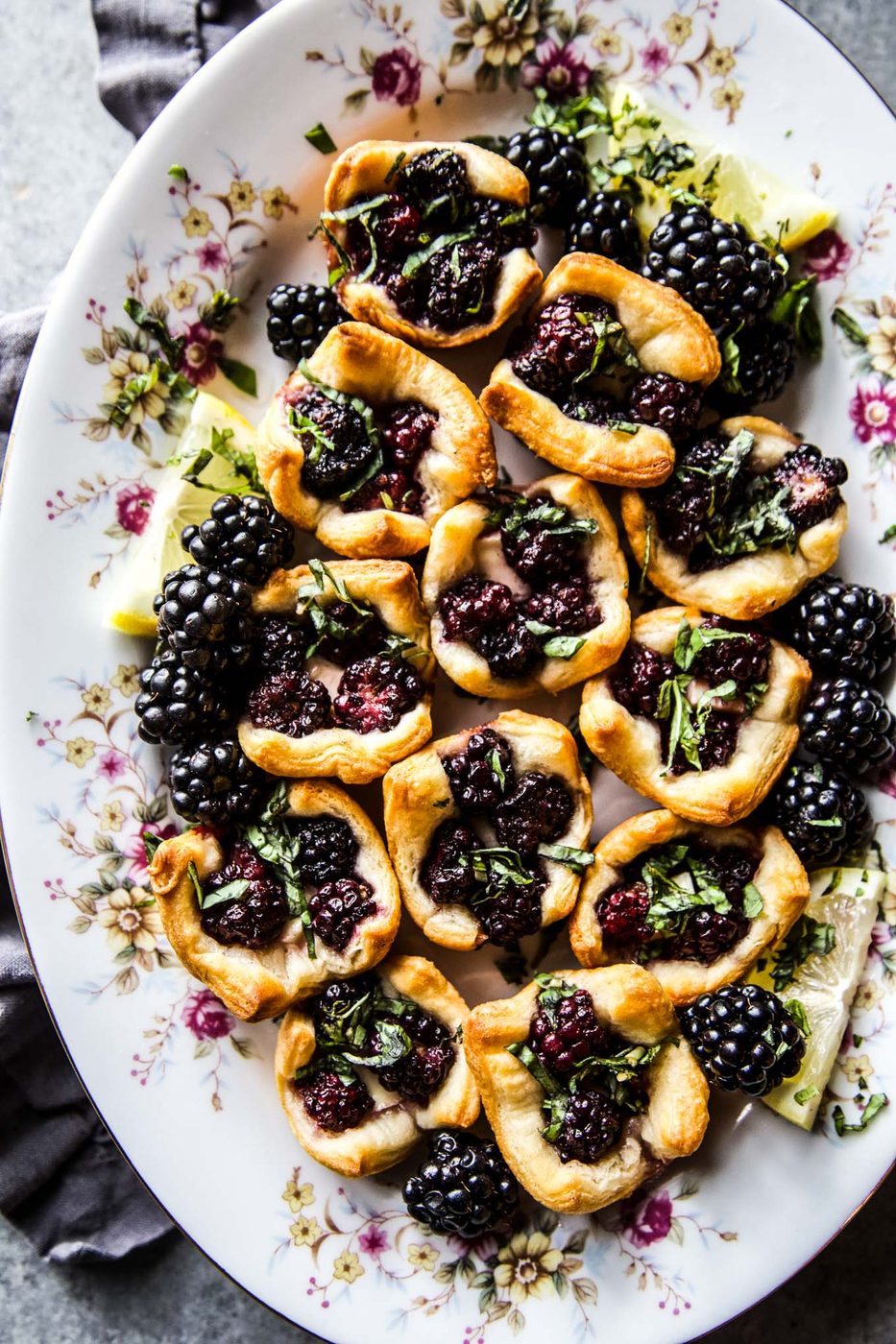 Cardamom Blackberry Brie Bites