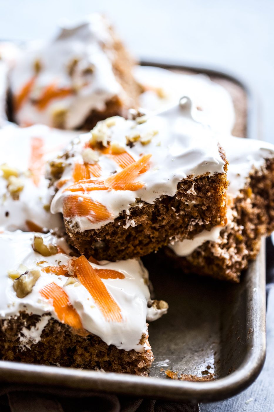 Cardamom-Spiced Carrot Cake with Ginger Marshmallow Frosting