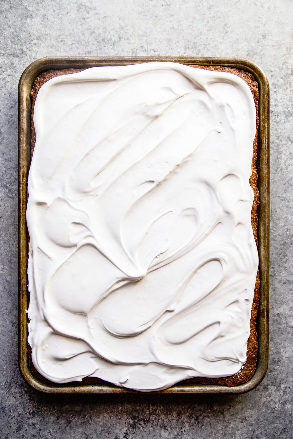 completed frosted cake