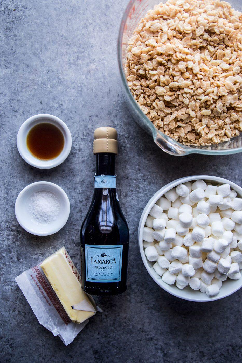 champagne rice krispie treats ingredient list