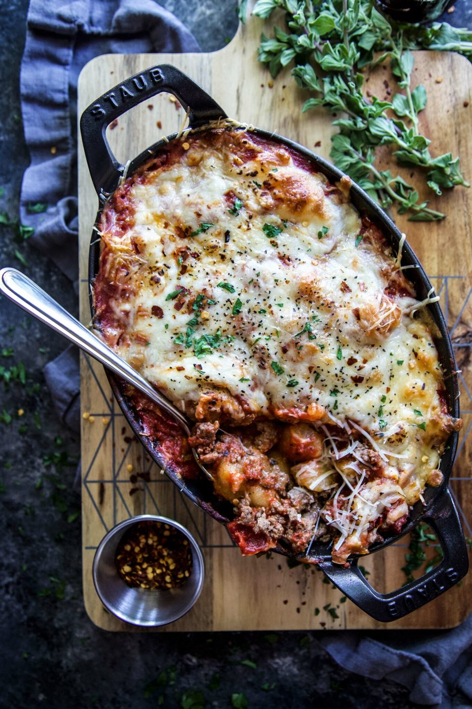 Cheesy Turkey Cauliflower Gnocchi Bake