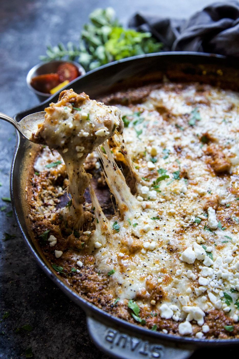 Chicken Shawarma Quinoa Skillet Bake