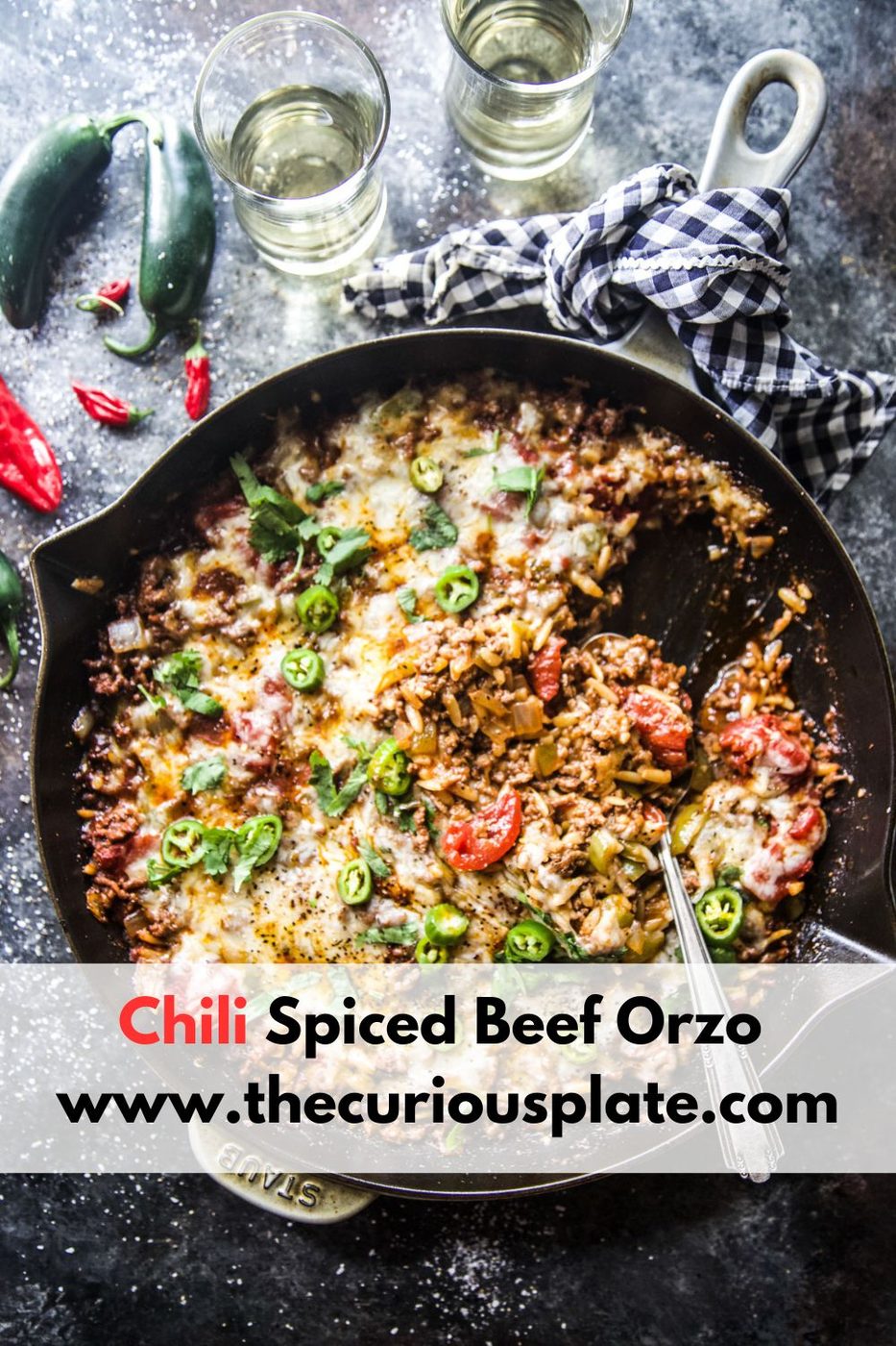 Chili Spiced Beef Orzo
