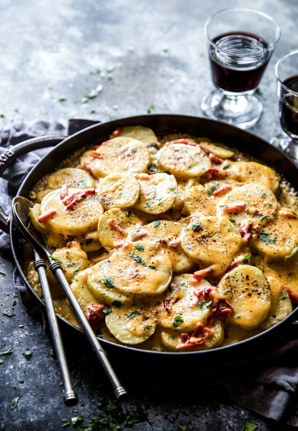 Chipotle Pimento Cheese Au Gratin Potatoes