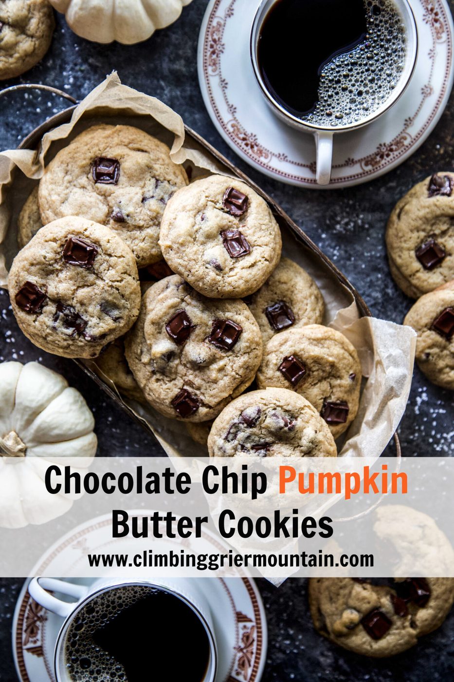 Chocolate Chip Pumpkin Butter Cookies