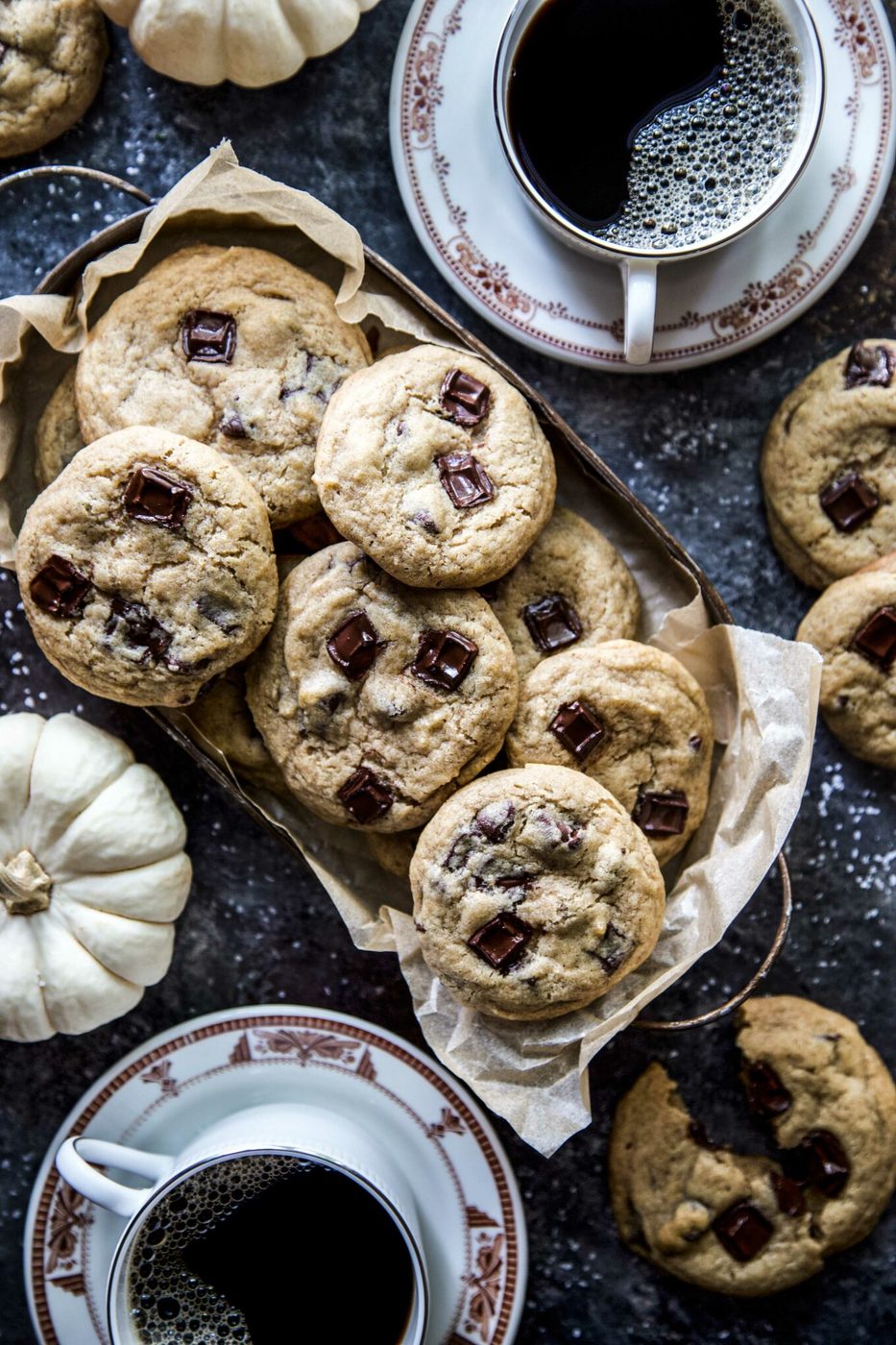 Chocolate Chip Pumpkin Butter Cookies