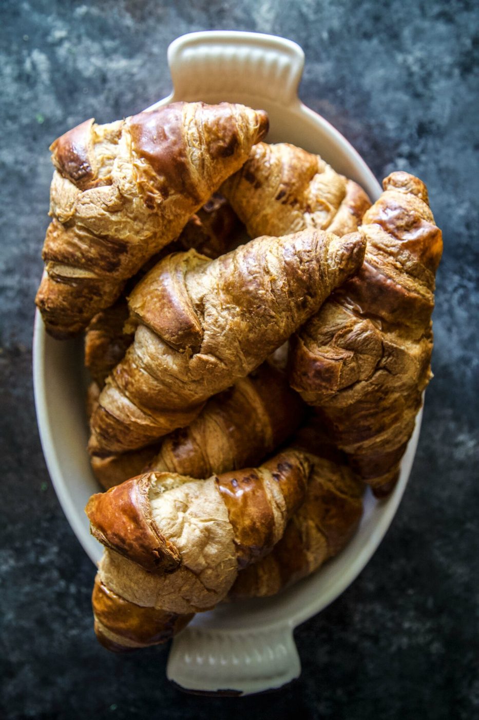 Chocolate Pumpkin Croissant French Toast Bake