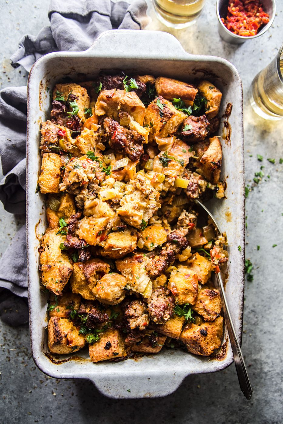 Simple Chorizo and Calabrian Chile Stuffing