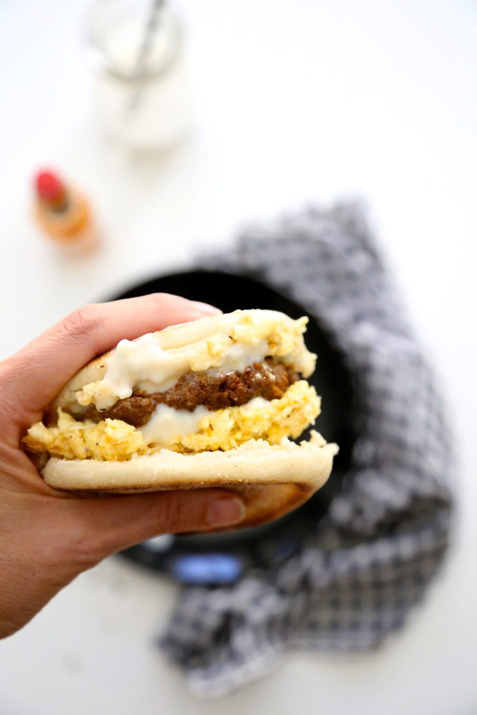 Chorizo Sausage Egg Breakfast Sandwiches with Gravy www.climbinggriermountain.com II