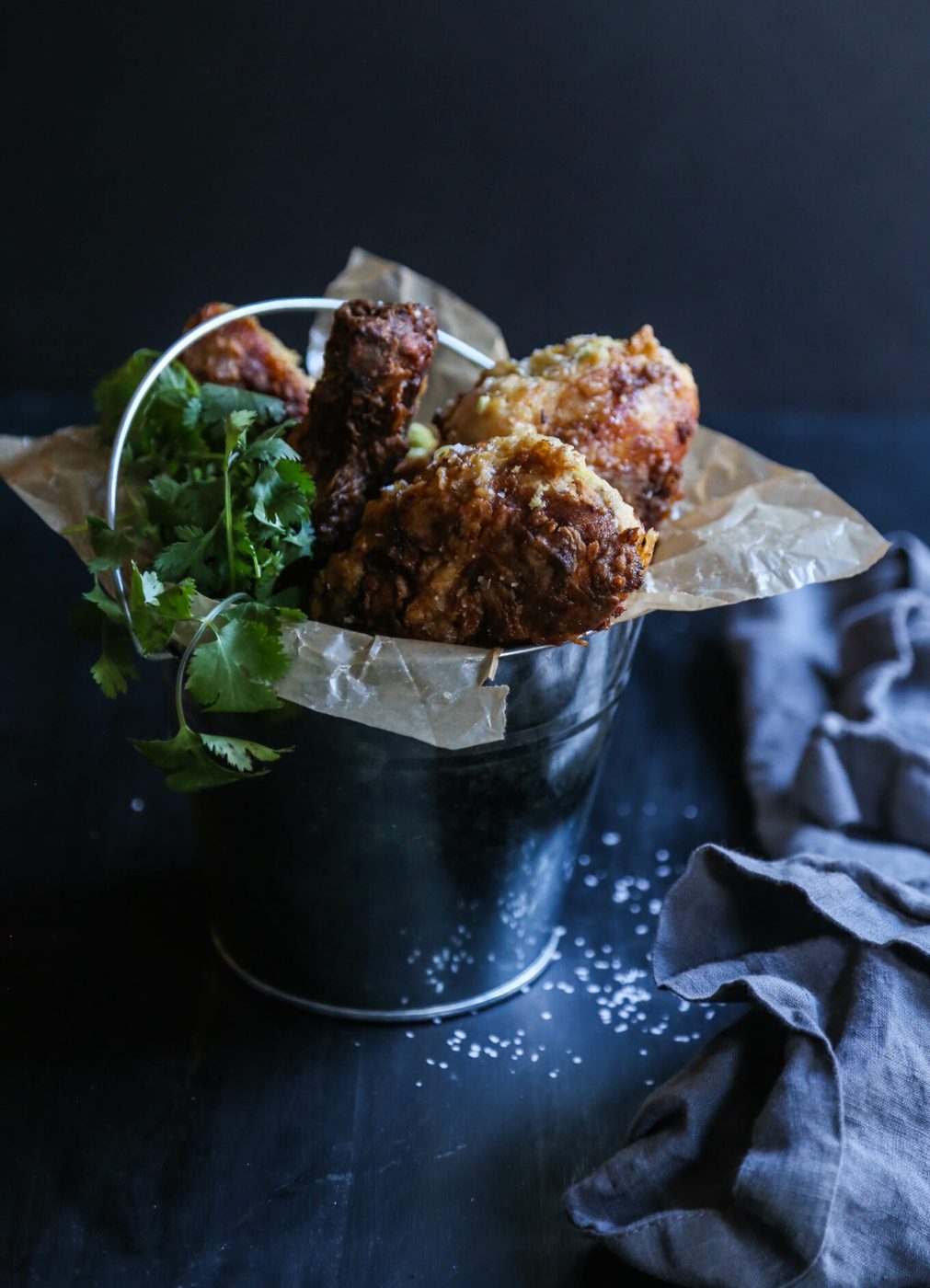 Coconut curry fried drumsticks