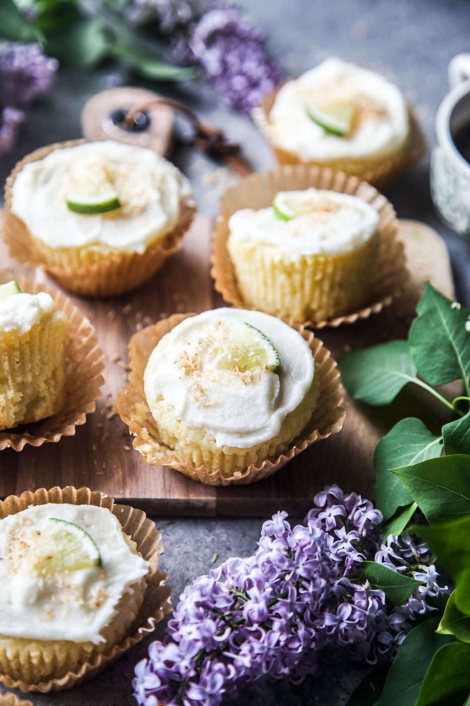 Coconut Lime Ricotta Muffins