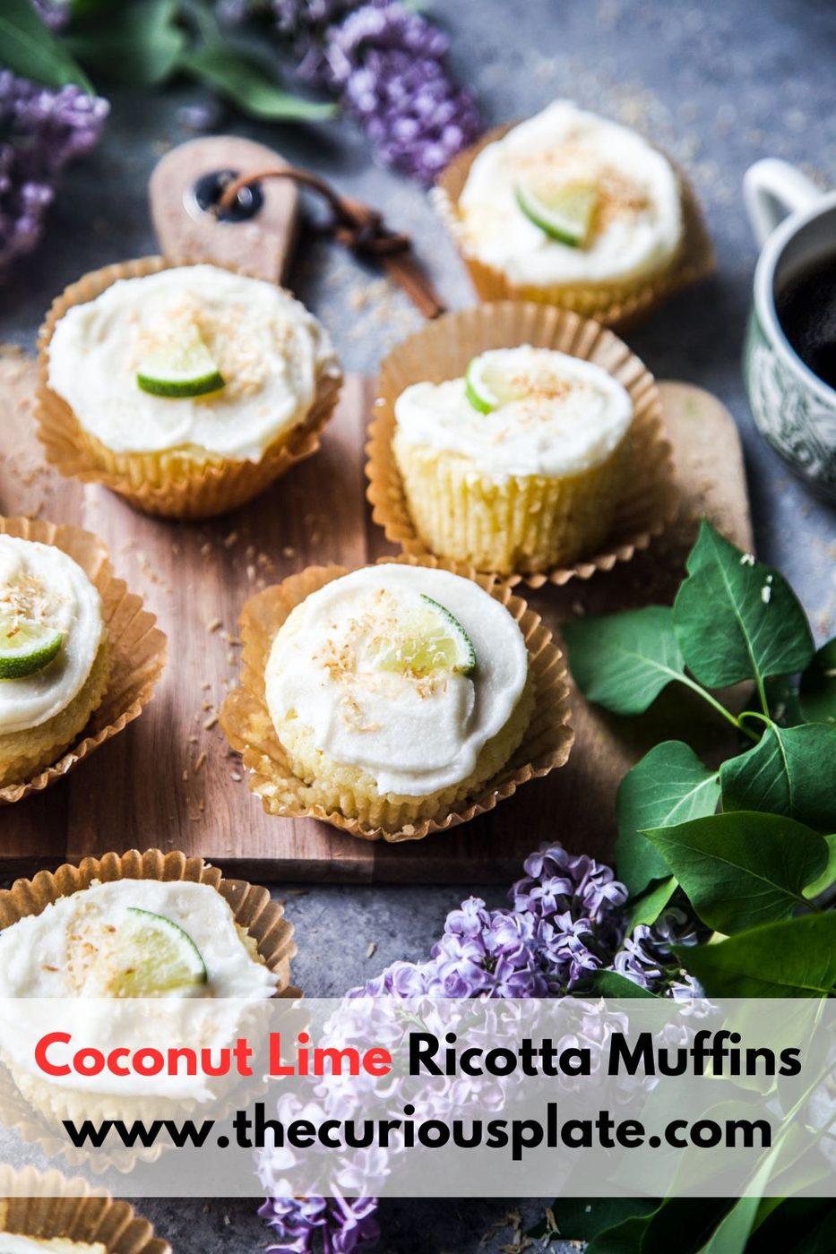 Coconut Lime Ricotta Muffins
