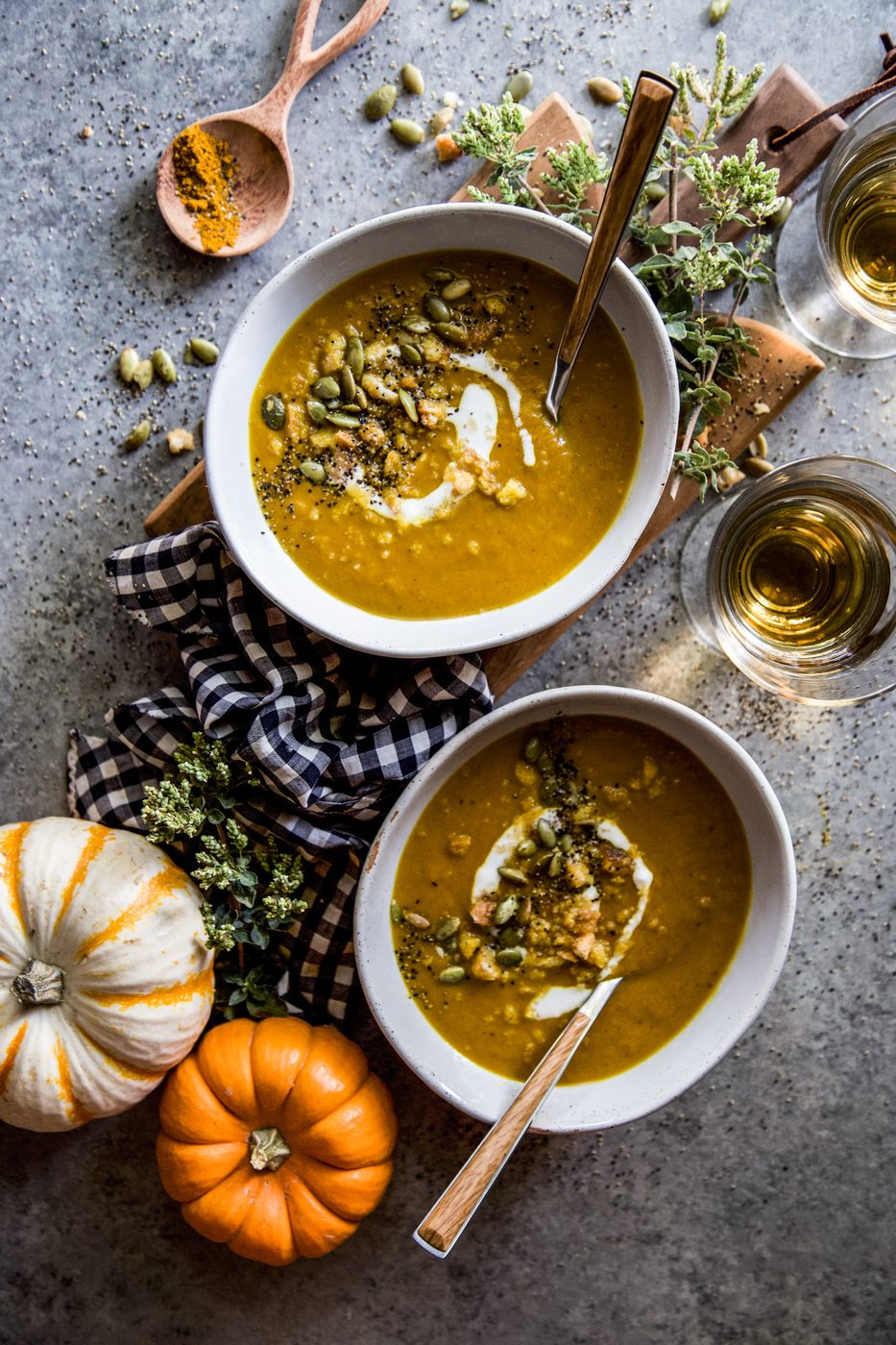 Curry Pumpkin Soup, creamy