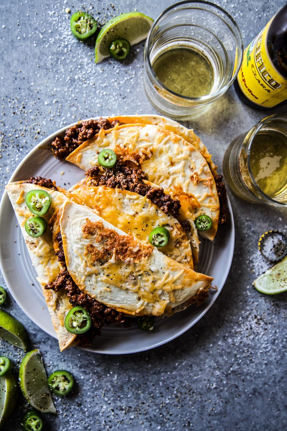 crispy bbq beef tacos