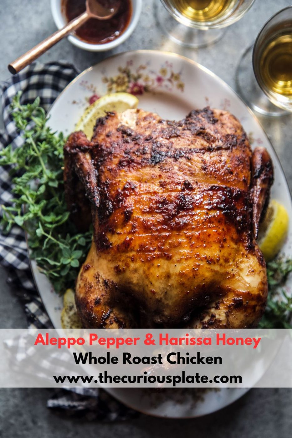 Aleppo Pepper & Harissa Honey Whole Roast Chicken