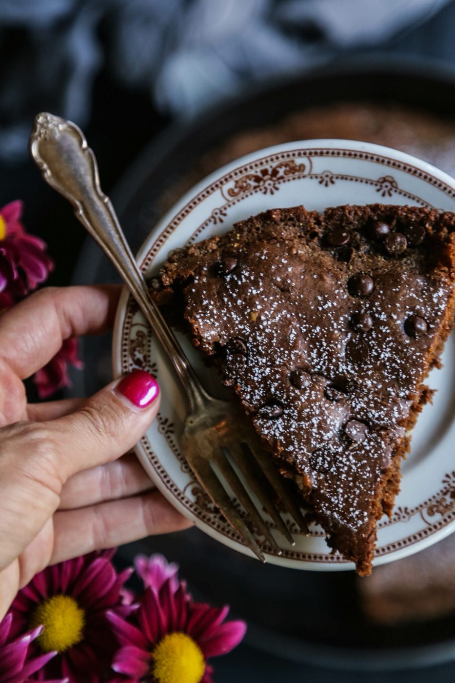 Dark Chocolate Pumpkin Pancake Skillet