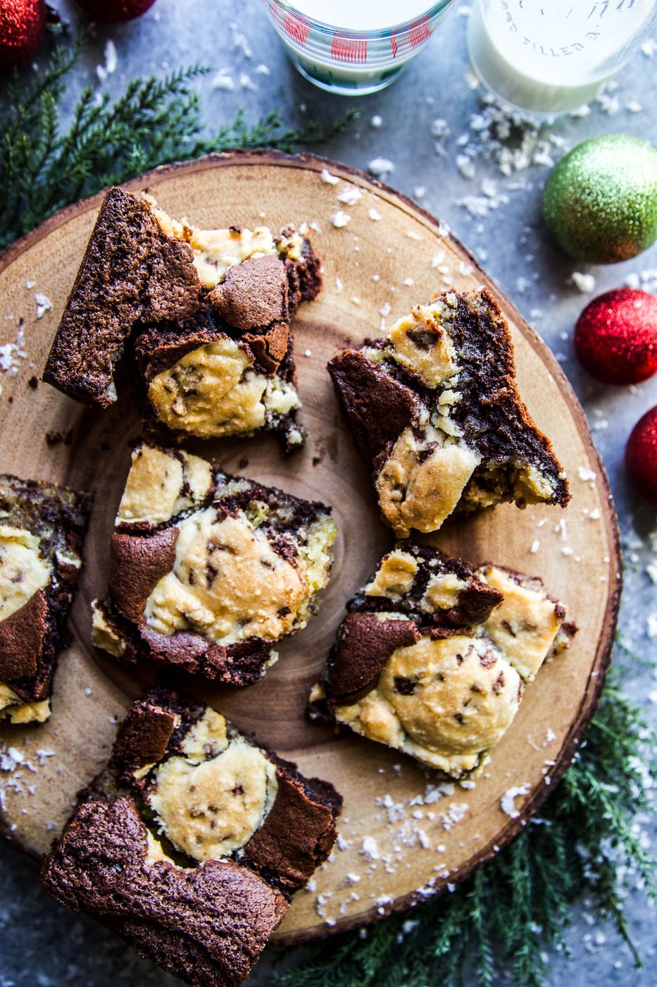 Double Chocolate Peppermint Brookies