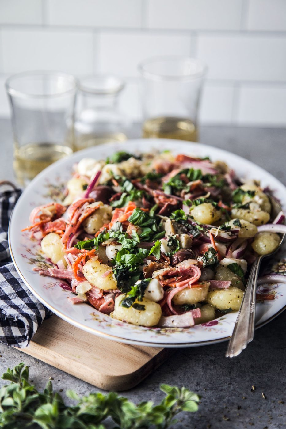 Simple Antipasto Gnocchi Salad
