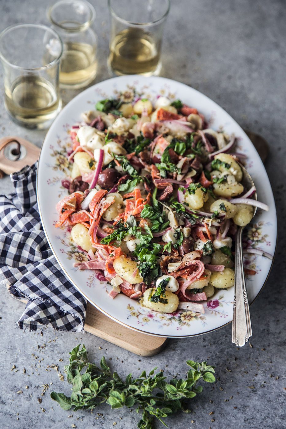 Simple Antipasto Gnocchi Salad