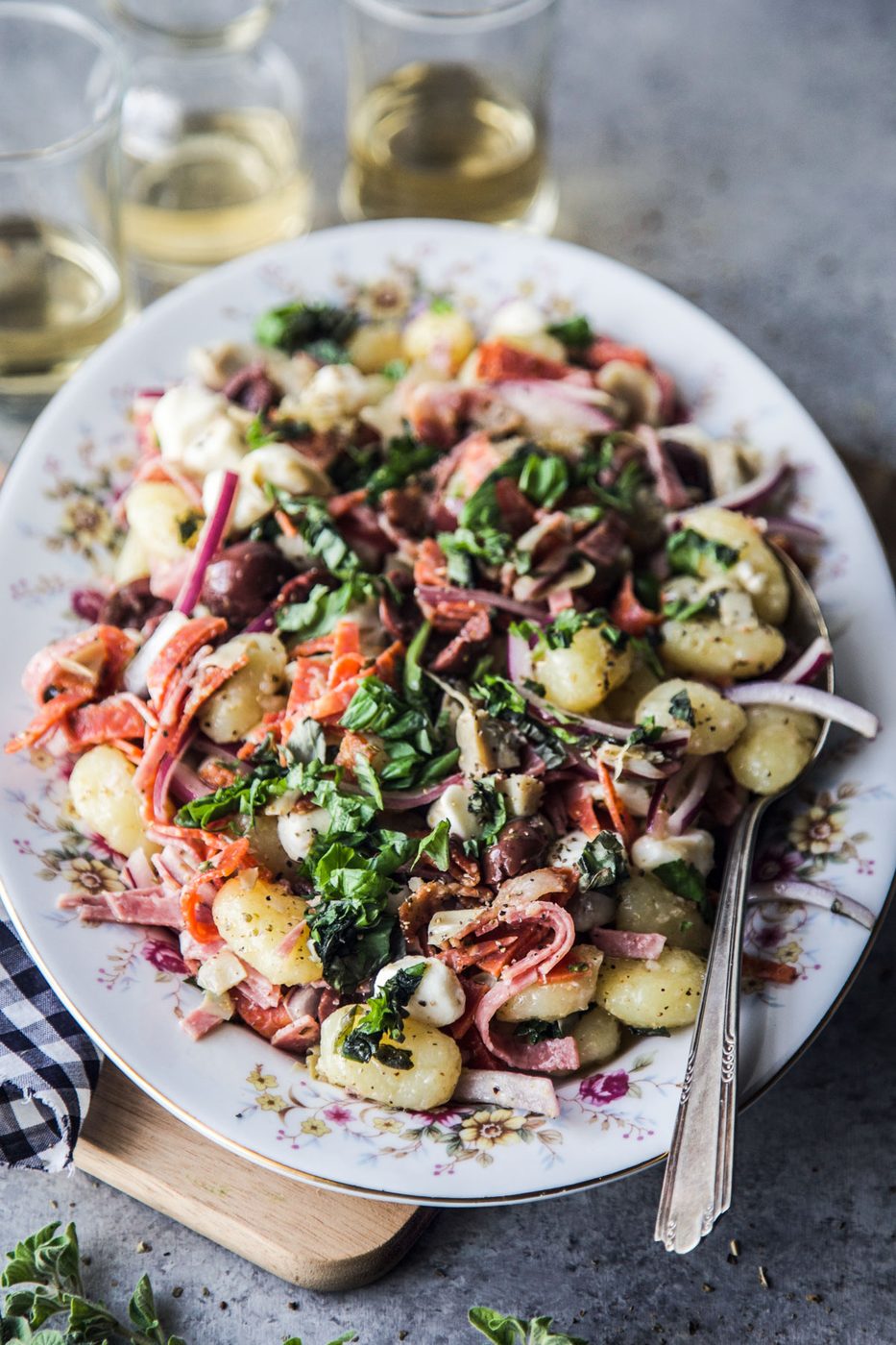 Simple Antipasto Gnocchi Salad